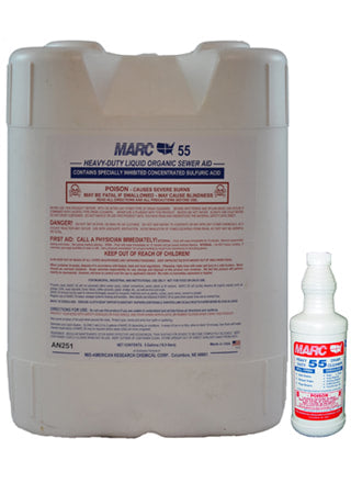 MARC 55 Heavy Duty Drain Cleaner and Liquid Organic Sewer Aid