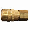 Compressor Coupler, Brass, M-Style, Female, 1/4-In. NPT