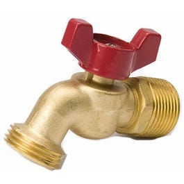 Hose Bibb Valve, Quarter-Turn, 3/4-In. Hose