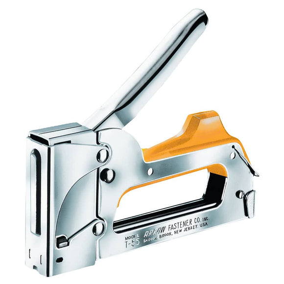 Arrow T55C All-Chrome Staple Gun  1/4 to 9/16 L in.