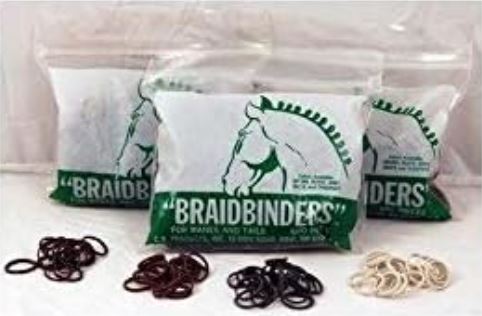 Braidbinders for Manes and Tails (White - Count of 600)