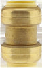 1/2 IN PUSH FIT COUPLING BRASS