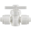 Flair-it 3/8 In. PEX x 3/8 In. PEX Plastic White Straight Stop Valve