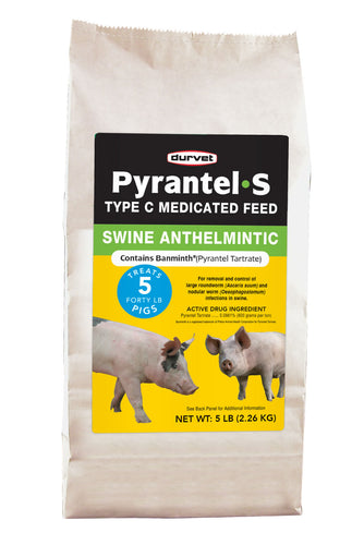 Durvet Pyrantel-S Type C Medicated Feed Swine Anthelmintic